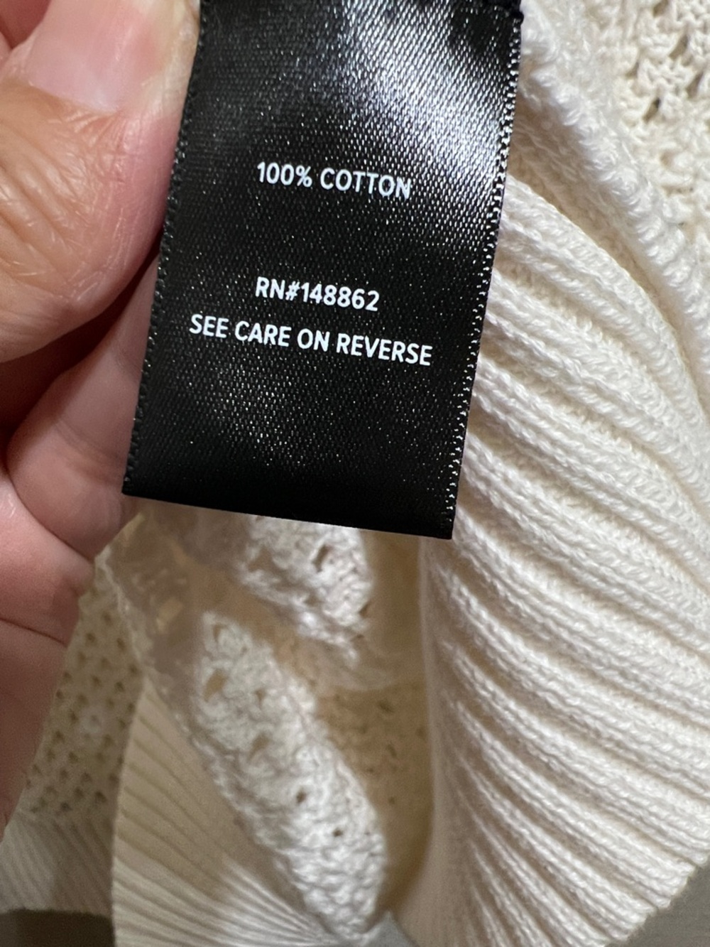 Torrid Whisper White Crochet Cotton Cardigan Sweater Size 2X Boho Coastal - Picture 7 of 10